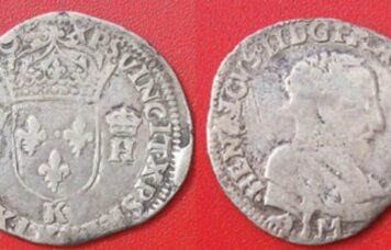 Teston pour françois II (monnayage au nom de henri II) frappé en 1559 à Bordeaux