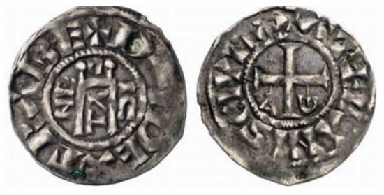 Obole d’Hugues Capet pour Orléans (0.64gr)