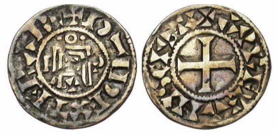 Denier d’Hugues Capet pour Orléans.