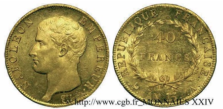 Quarante francs en or, calendrier révolutionnaire